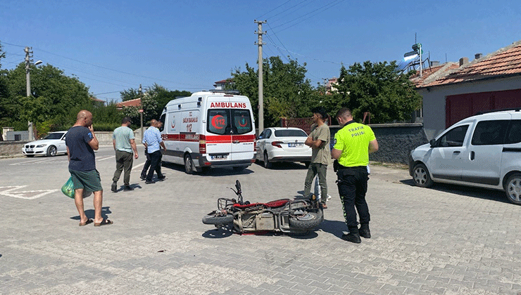 Konya’da elektrikli bisiklet otomobile çarptı: 1 yaralı