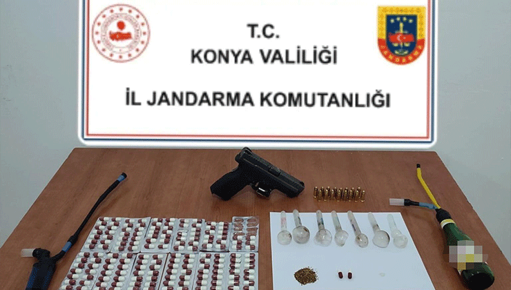 Konya’da jandarmadan uyuşturucu operasyonları