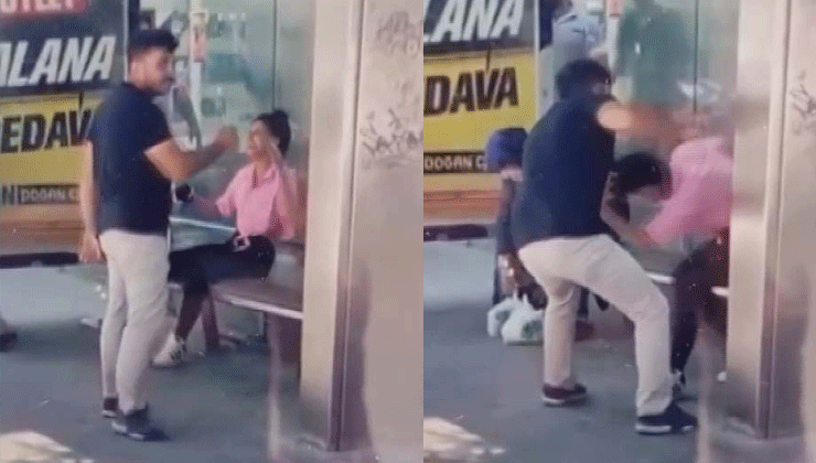 Konya’da komşusunun kızını  tornavida ile yaraladı; o anlar kamerada