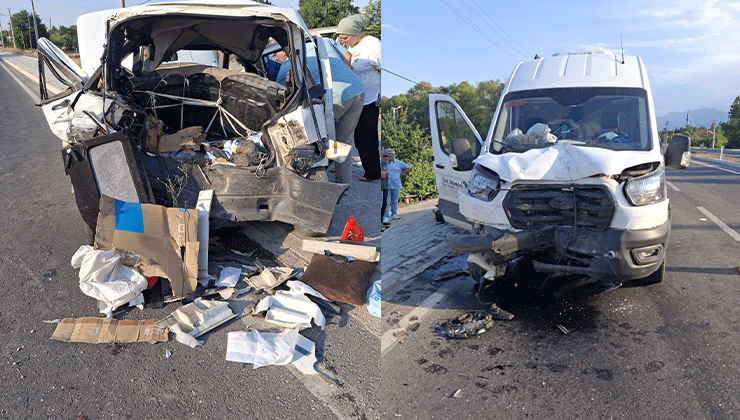 Konya’da minibüsün otomobile arkadan çarpması sonucu 3 kişi yaralandı