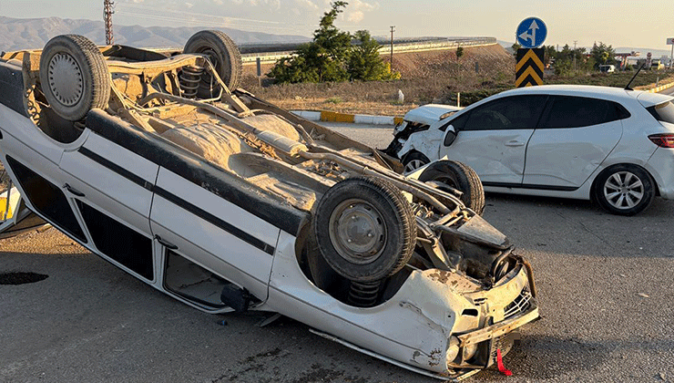 Konya’da otomobiller çarpıştı: 3 yaralı