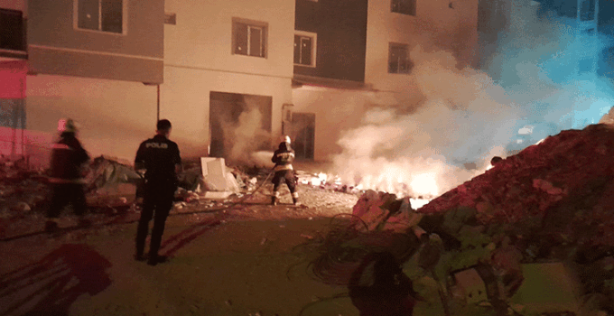 Konya’da palet yangını korkuttu