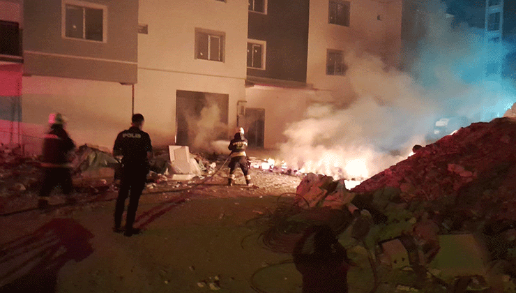 Konya’da palet yangını korkuttu