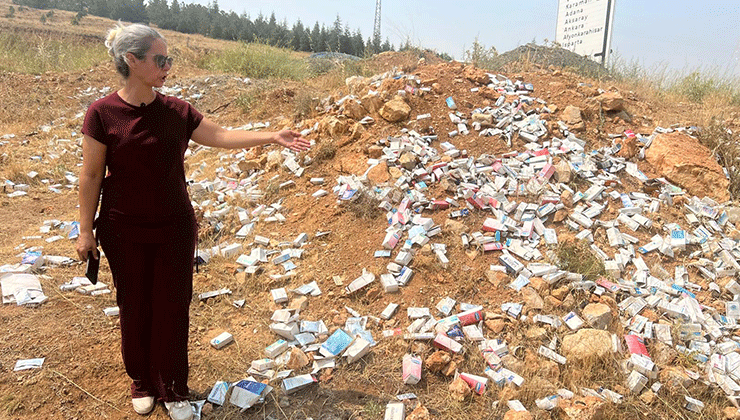 Konya’da yol kenarında çok sayıda kullanılmamış ilaç kutusu bulundu