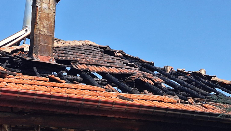 Konya’daki ev yangınında 2 kişi yaralandı