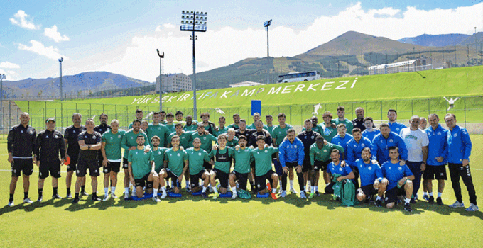 Konyaspor, Erzurum’da ilk idmanını yaptı