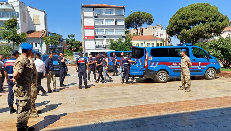 Köşk’teki gazinoda öldürülen Özbek kadının katil zanlıları adliyeye sevk edildi
