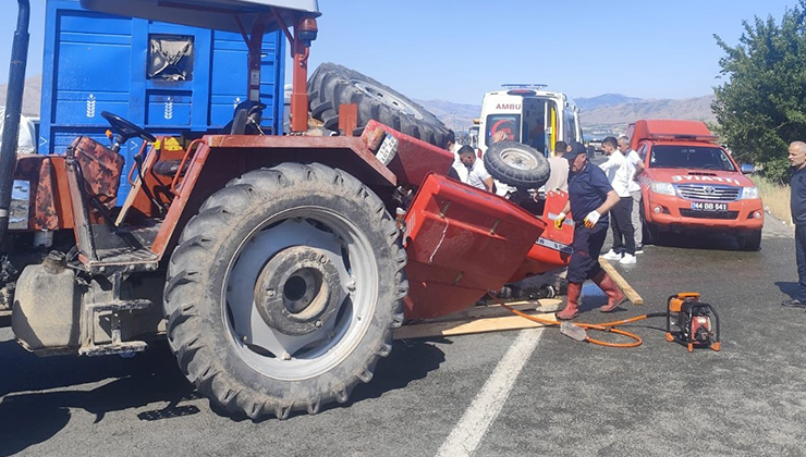 Malatya’da traktör tırla çarpıştı: 1 ölü