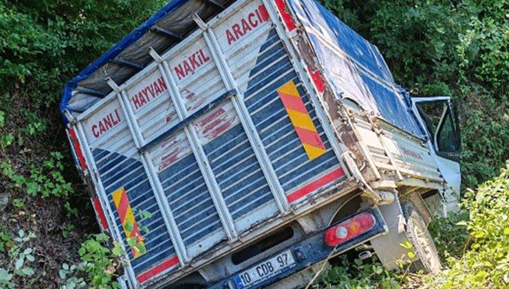Manyas’ta trafik kazası: 1 yaralı