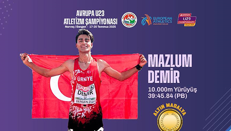 Milli atlet Mazlum Demir, 23 yaş altında Avrupa şampiyonu oldu