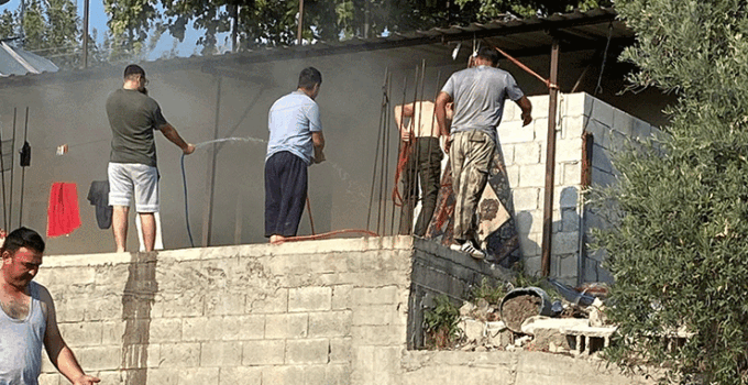 Osmaniye’de ev yangını