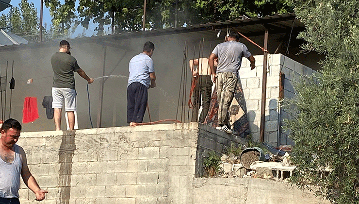 Osmaniye’de ev yangını