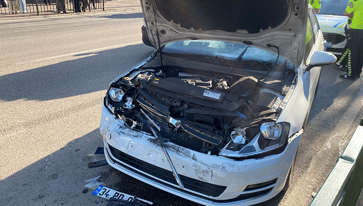 Park uygulaması yapan polise otomobil çarptı