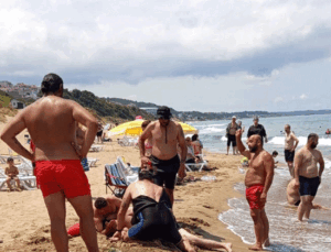 Sinop’ta bir kişi boğulma tehlikesi geçirdi