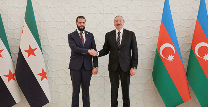 Suriye Cumhurbaşkanı Şara, Azerbaycan’da