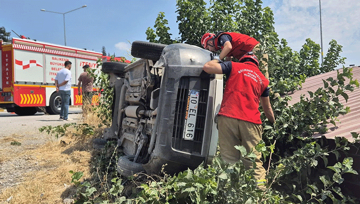 Susurluk’ta trafik kazası: 1 kişi yaralandı