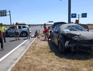 Tekirdağ’da trafik kazası: 2’si çocuk, 9 yaralı