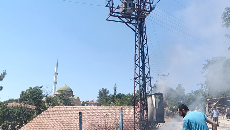 Trafo yangını paniğe sebep oldu