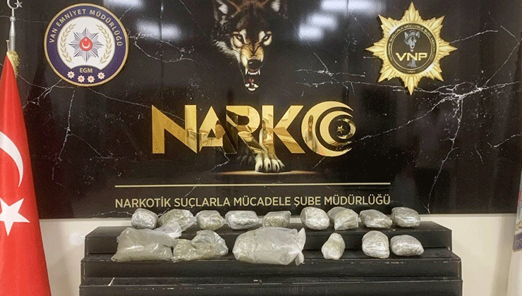 Van’da 10 kilo 120 gram skunk maddesi ele geçirildi