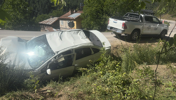 Virajı alamayan otomobil şarampolde takla attı: 1 ölü