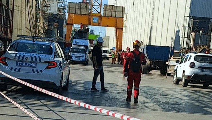 Yalova’da tersanede üzerine vinç düşen işçi hayatını kaybetti