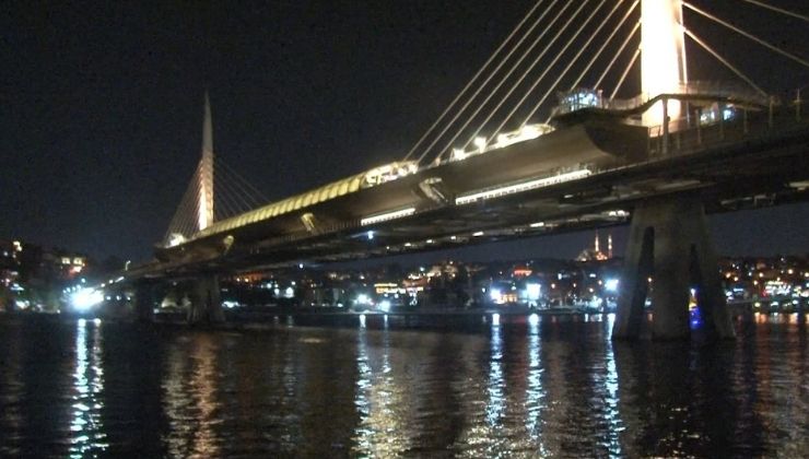 Haliç’te köprüden düşen şahıs için arama çalışmaları başlatıldı