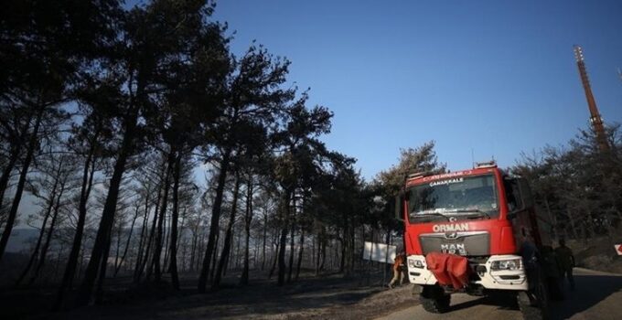 Çanakkale merkez ve Bayramiç’teki yangınlar büyük ölçüde kontrol altına alındı