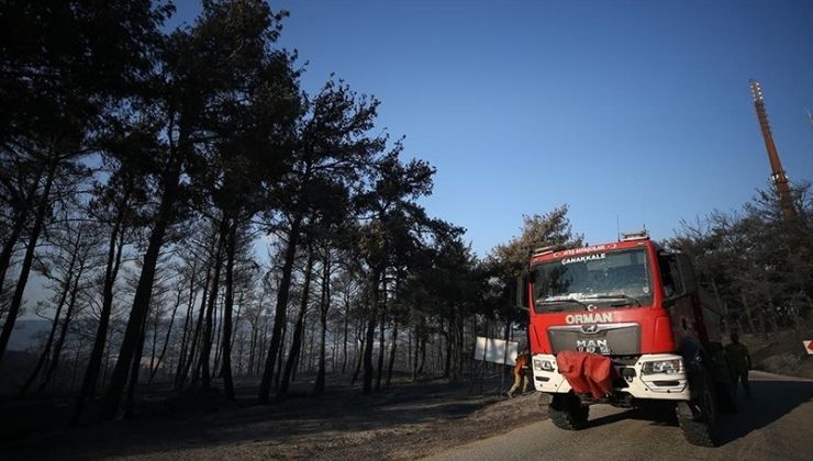 Çanakkale merkez ve Bayramiç’teki yangınlar büyük ölçüde kontrol altına alındı