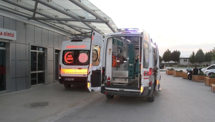 Konya’da akıma kapılan inşaat işçisi yaralandı