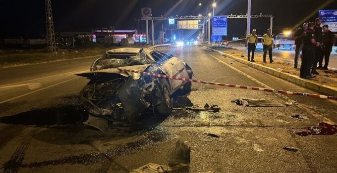 Sivas’ta otomobil takla attı: 1 ölü, 1 yaralı