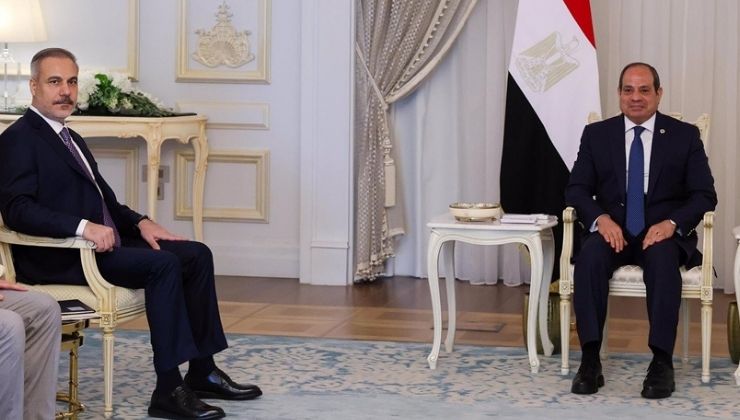 Bakan Fidan, Mısır Cumhurbaşkanı Sisi tarafından kabul edildi
