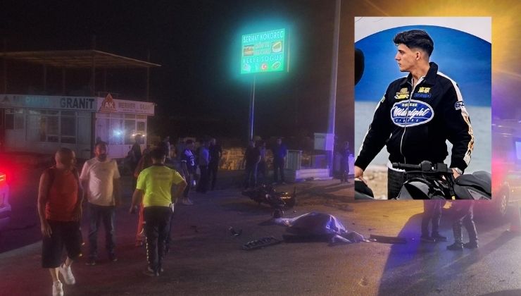 Otomobille çarpışan motosikletin genç sürücüsü hayatını kaybetti