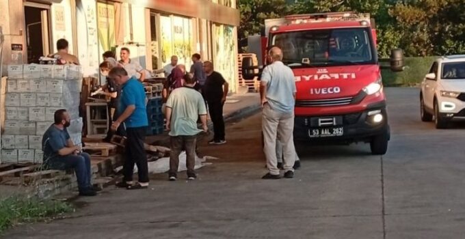 Rize’de yük asansörüne sıkışan şahıs hayatını kaybetti