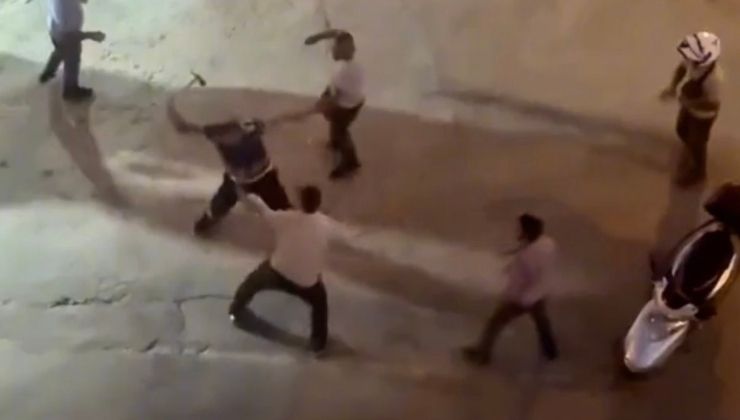 Kavga ettiği şahsa nacak ile saldırdı