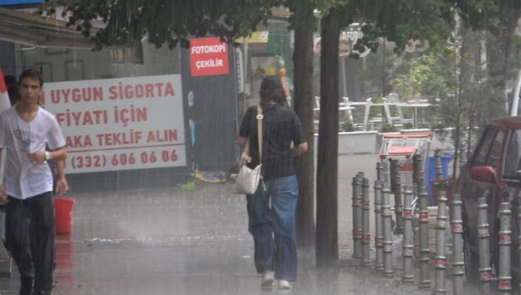 Konya’da sağanak etkili oldu