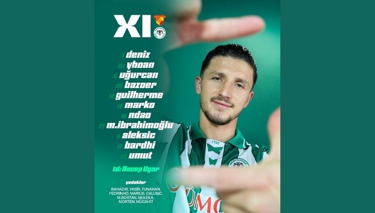 Konyaspor, Göztepe maçı 11’i belli oldu