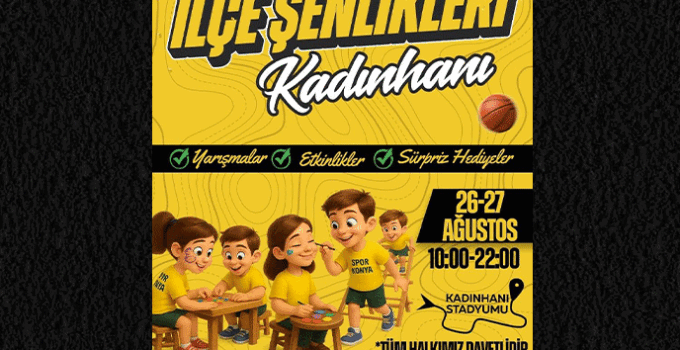 Kadınhanı Kaymakamlığı’ndan “Spor Şenliği” daveti