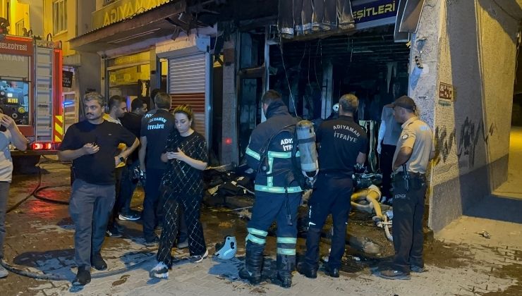 Adıyaman’da giyim mağazasına molotofkokteyli saldırı