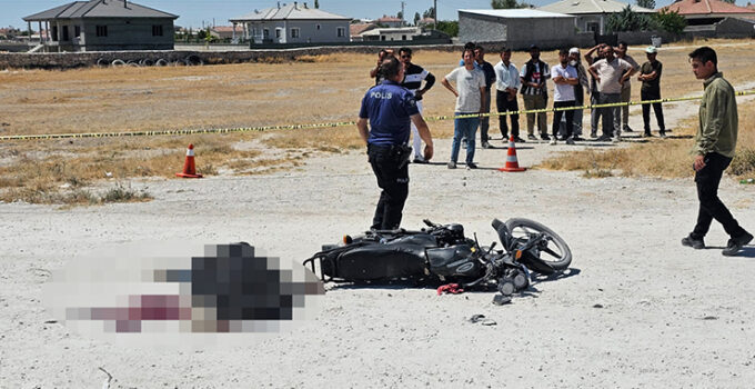 Aksaray’da tır, motosiklete çarptı: 1 ölü