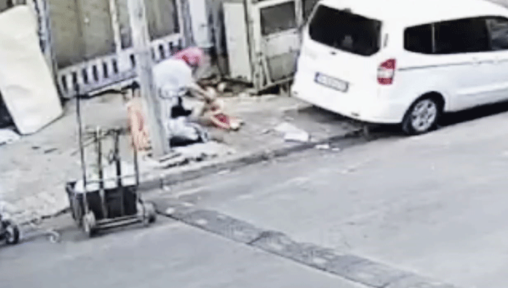 Balkondan düşen 4 yaşındaki çocuğun görüntüleri kameraya yansıdı