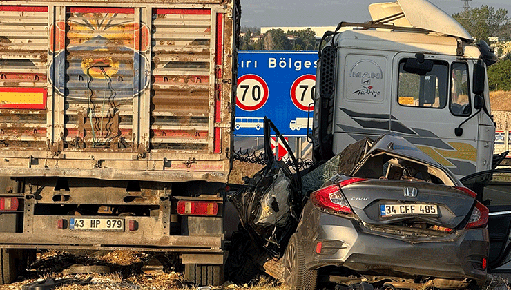 Bilecik’te tır ile otomobil çarpıştı: 1 ölü, 3 yaralı