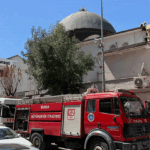 Camide korkutan yangın
