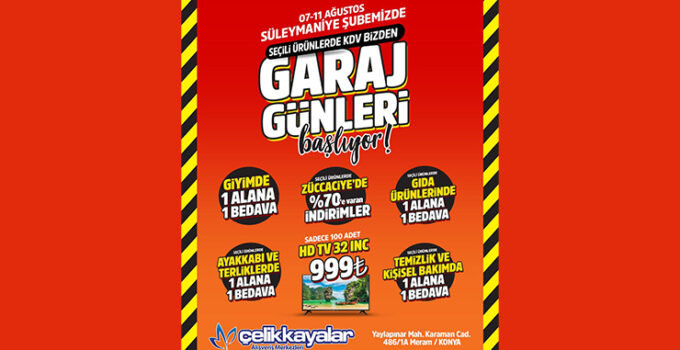 Çelikkayalar ’da 999 TL’ye televizyon satılacak