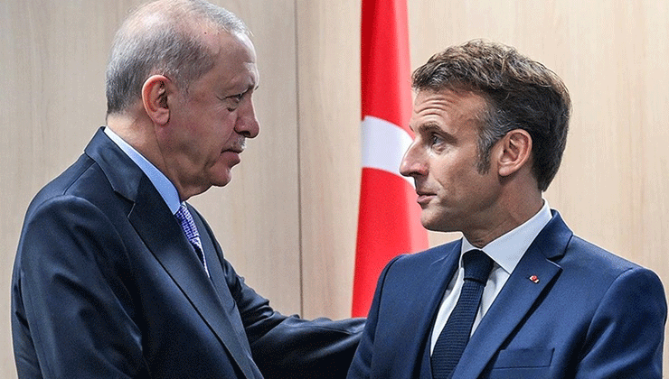 Cumhurbaşkanı Erdoğan, Fransa Cumhurbaşkanı Macron ile Fransa tarafının talebiyle telefonda görüştü