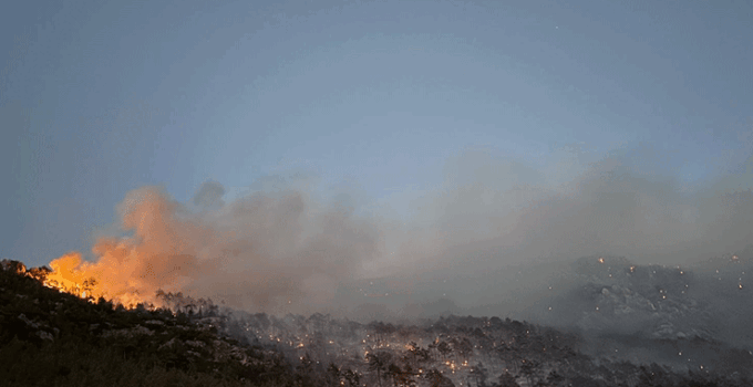 Denizli’deki yangına Konya’dan destek