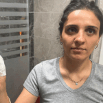 Diyarbakır’da üzerine duş kabini düşen kadın hastanelik oldu