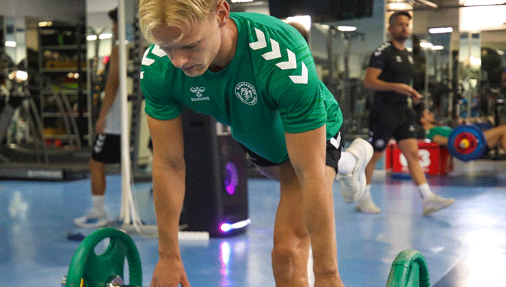 Konyaspor’da çift antrenman