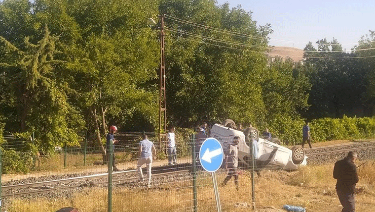 Elazığ’da otomobil takla attı: 1 yaralı