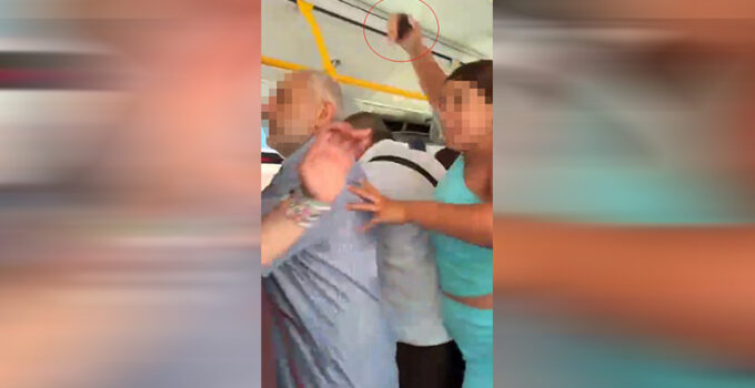 Fatih’te İETT otobüs şoförü ile yolcu arasında çıkan kavgaya biber gazlı müdahale