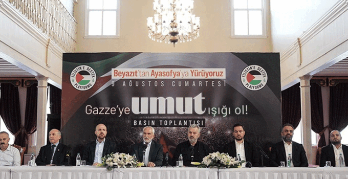 Filistin’e Destek Platformu 9 Ağustos’ta Gazze için yürüyecek